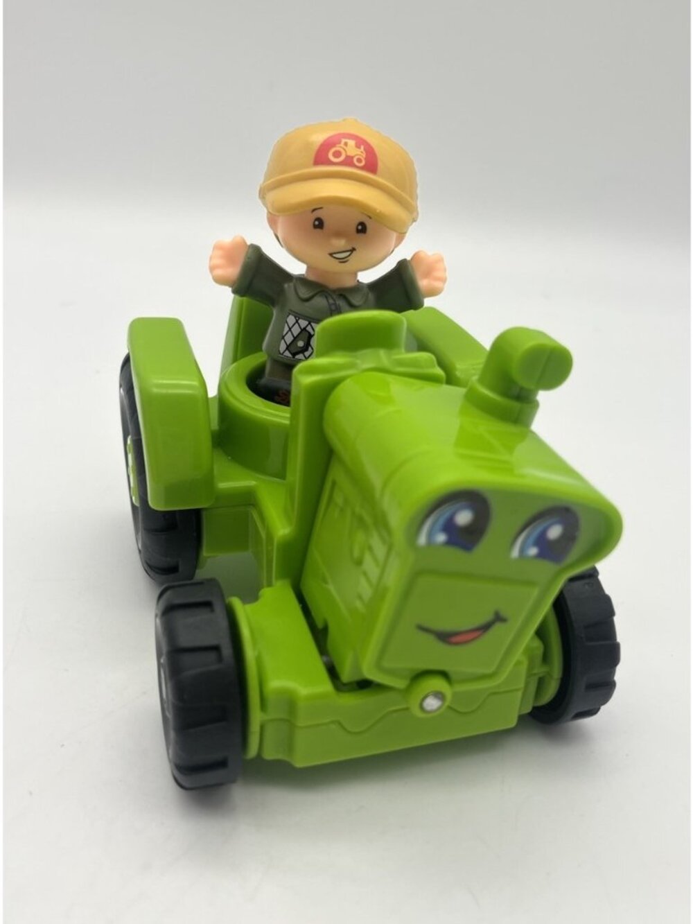 FP Little People Helpful Harvester Green Wobbling Farm Tractor Farmer Figure
